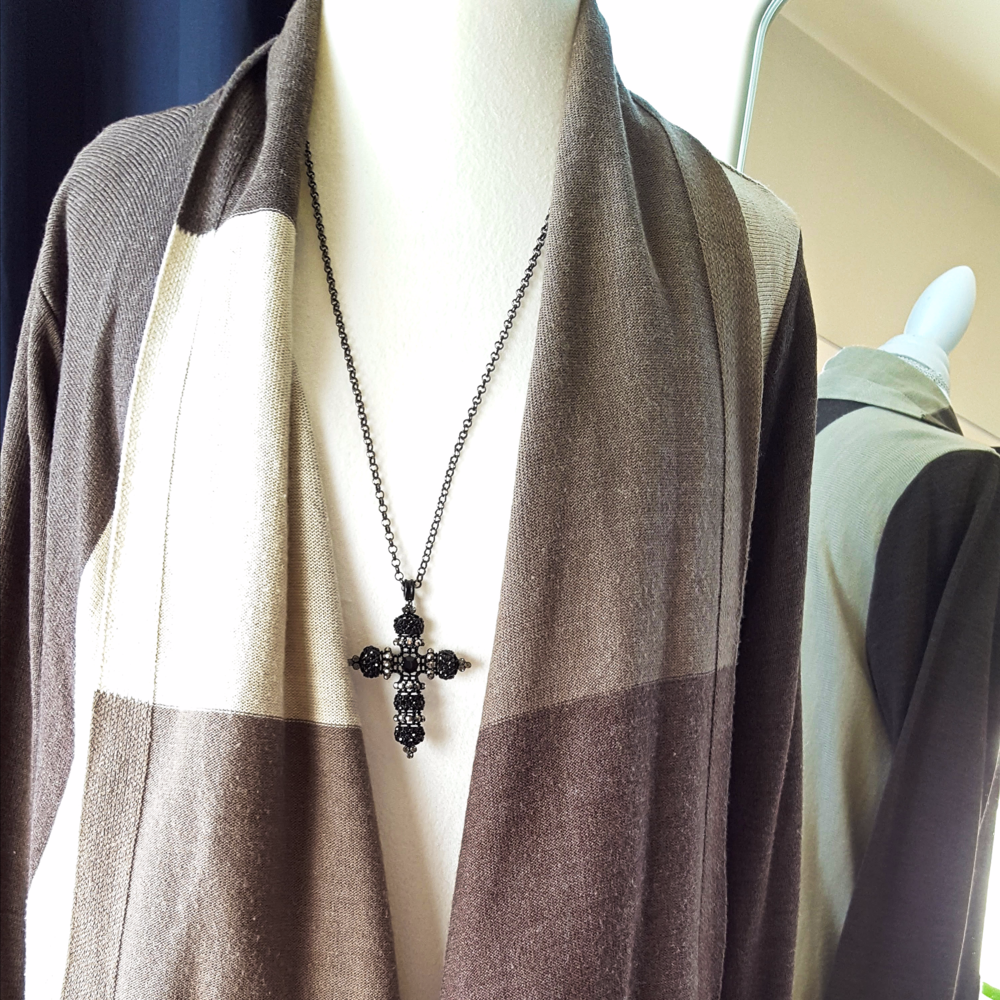 Color Block Cardigan Sweater