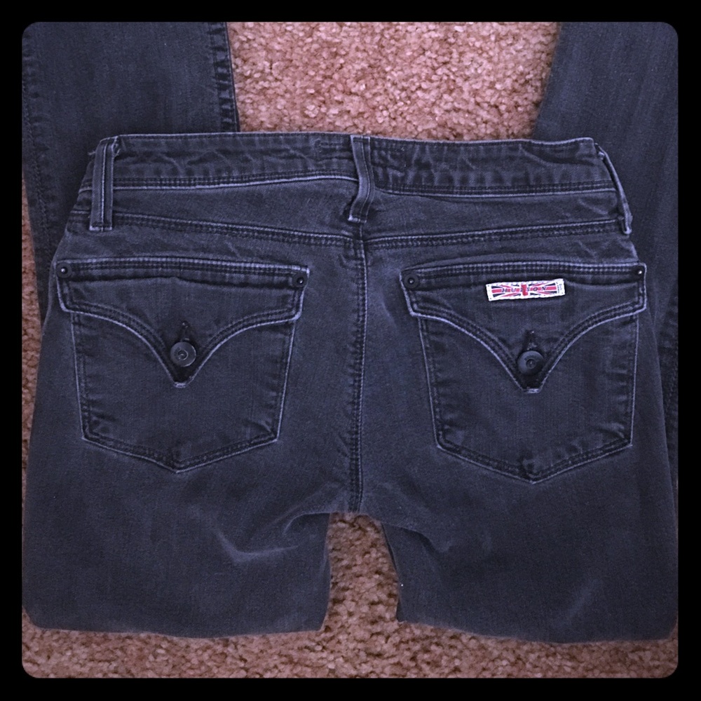 Hudson Stella Skinny Black Wash Collin Jean