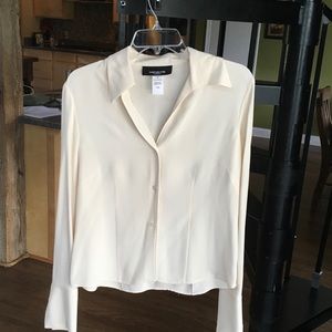 Ivory silk blouse