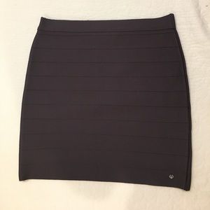 Guess dark grey mini bandage skirt