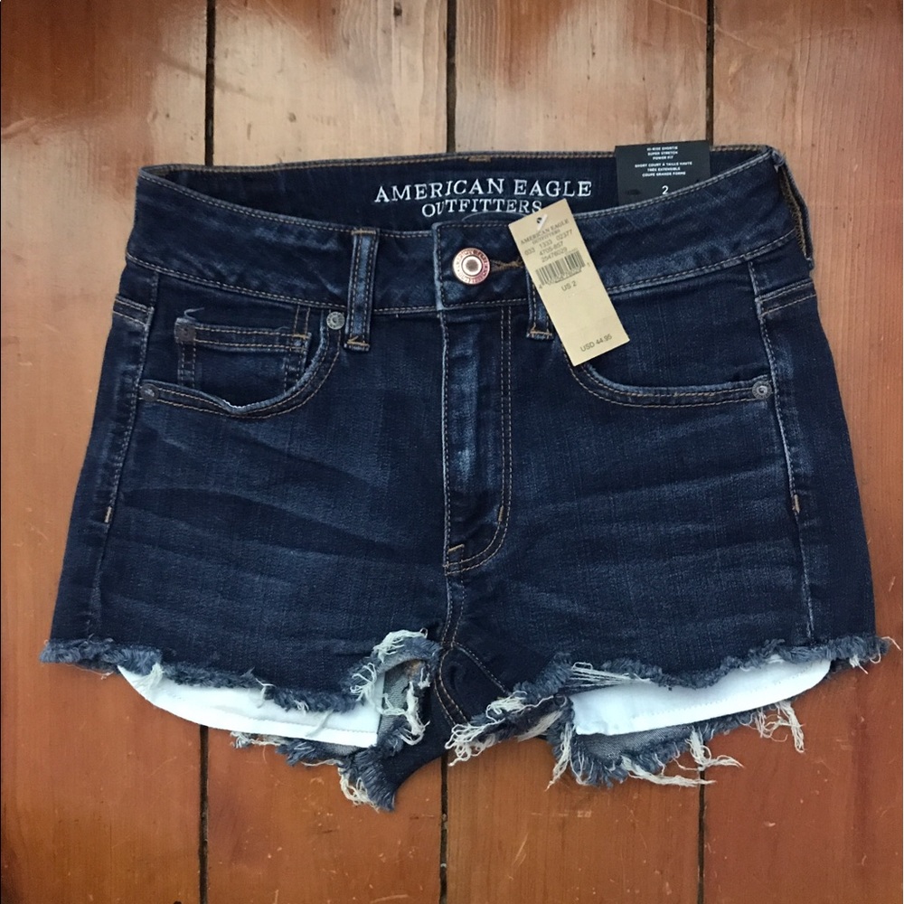 NWT American eagle hi rise shorties cutoffs