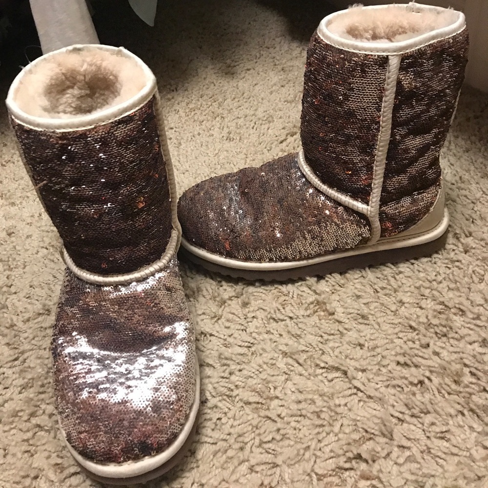 Sequined UGGs