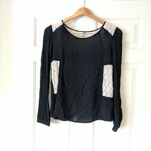 Lace detail blouse