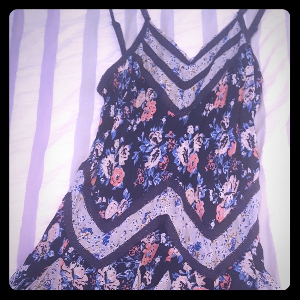 Free People ditsy floral slip dress size SMALL