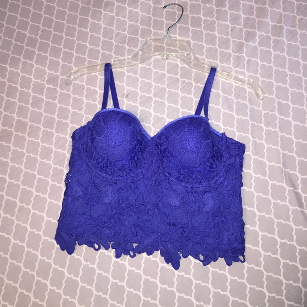 Royal blue laced corset from Windsor!