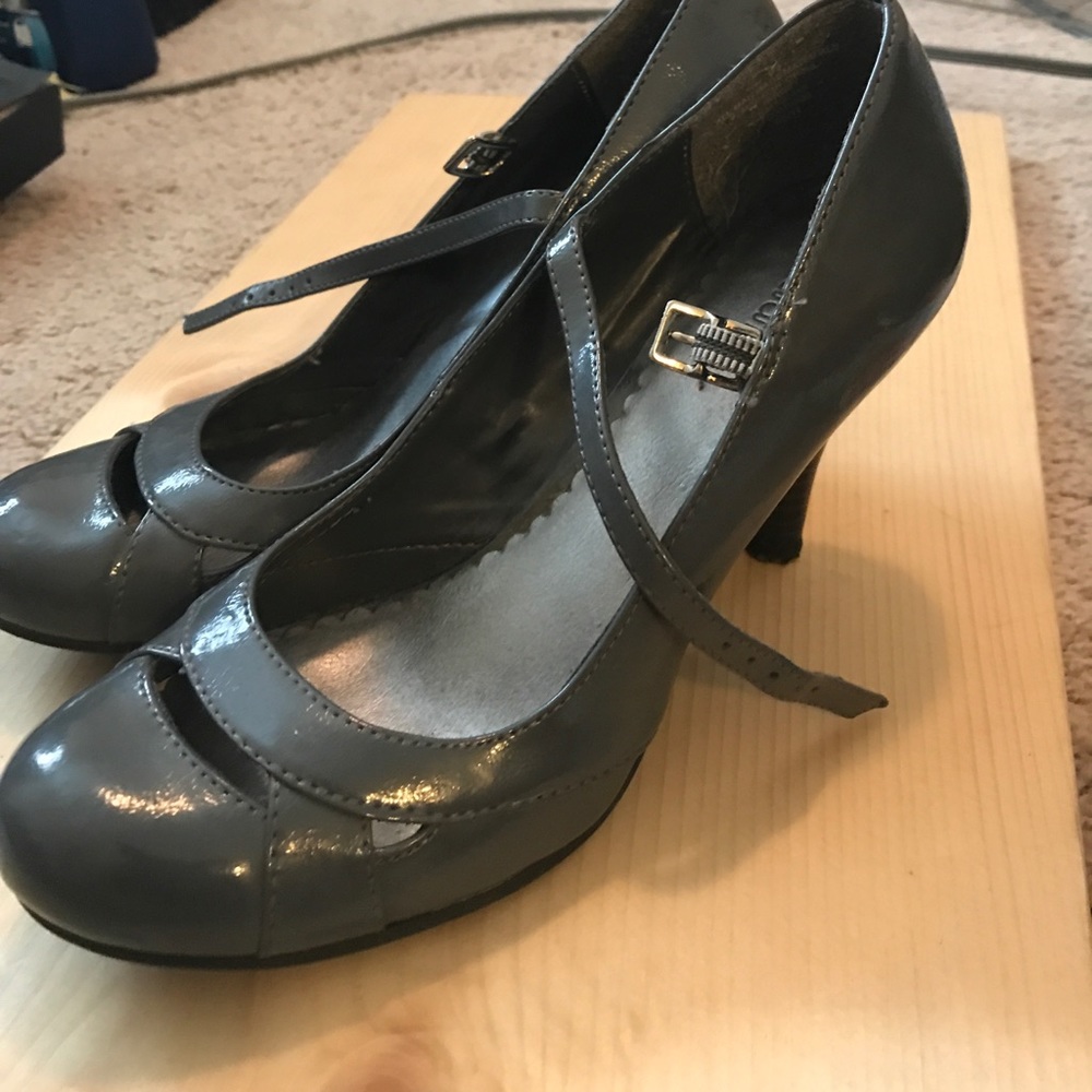 Mary Jane Grey Heels