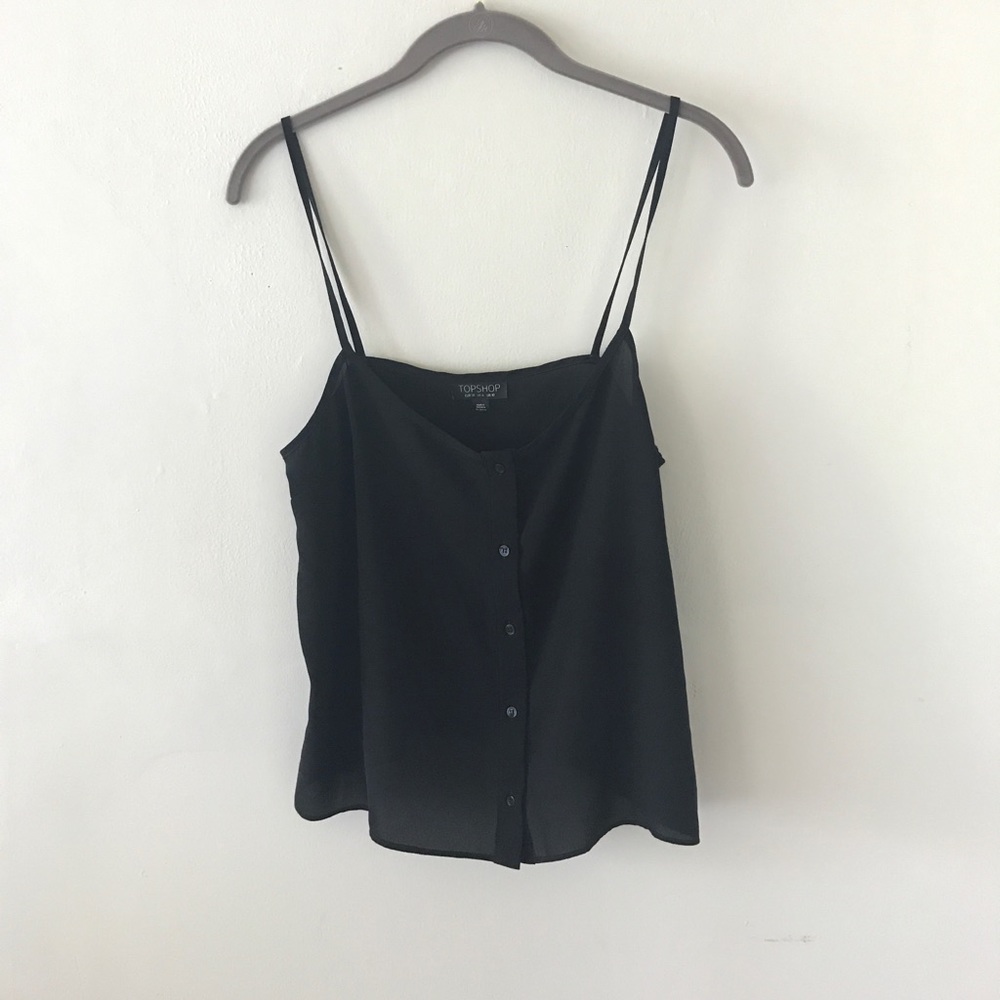 Topshop thin black camisole