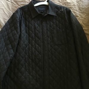 EUC. Banana Republic charcoal gray quilt jacket