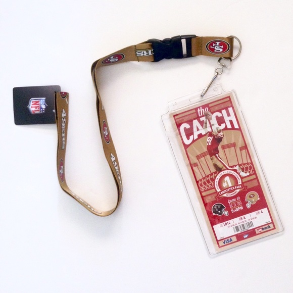 NWT San Francisco 49ers Lanyard Ticket Holder - Picture 3 of 3