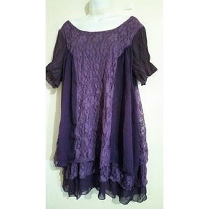 New gypsy layered Boutique festive tunic top dress