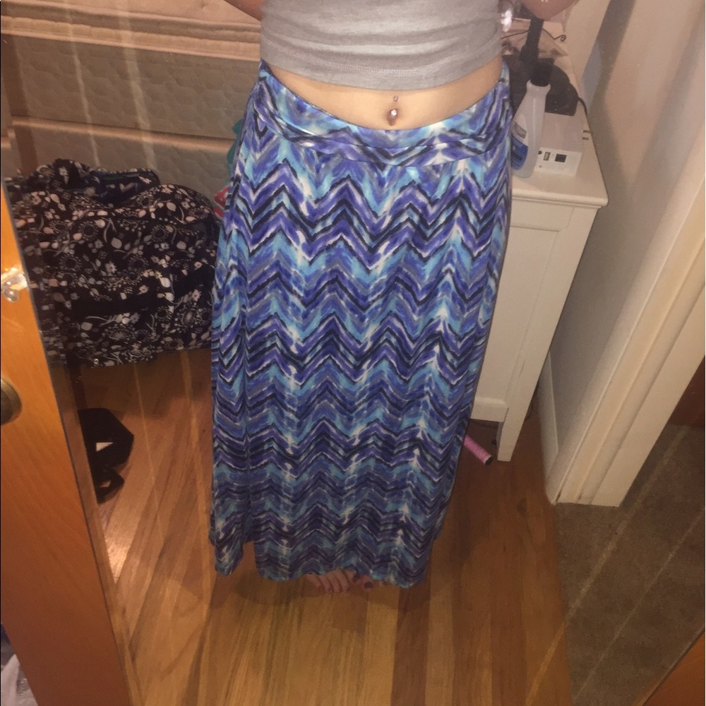 Printed Maxi Skirt