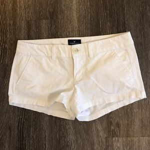 White American eagle shorts