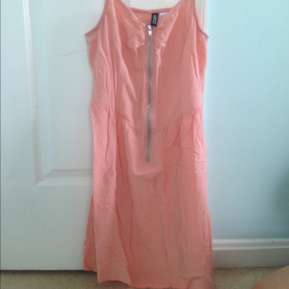Front zip down dress