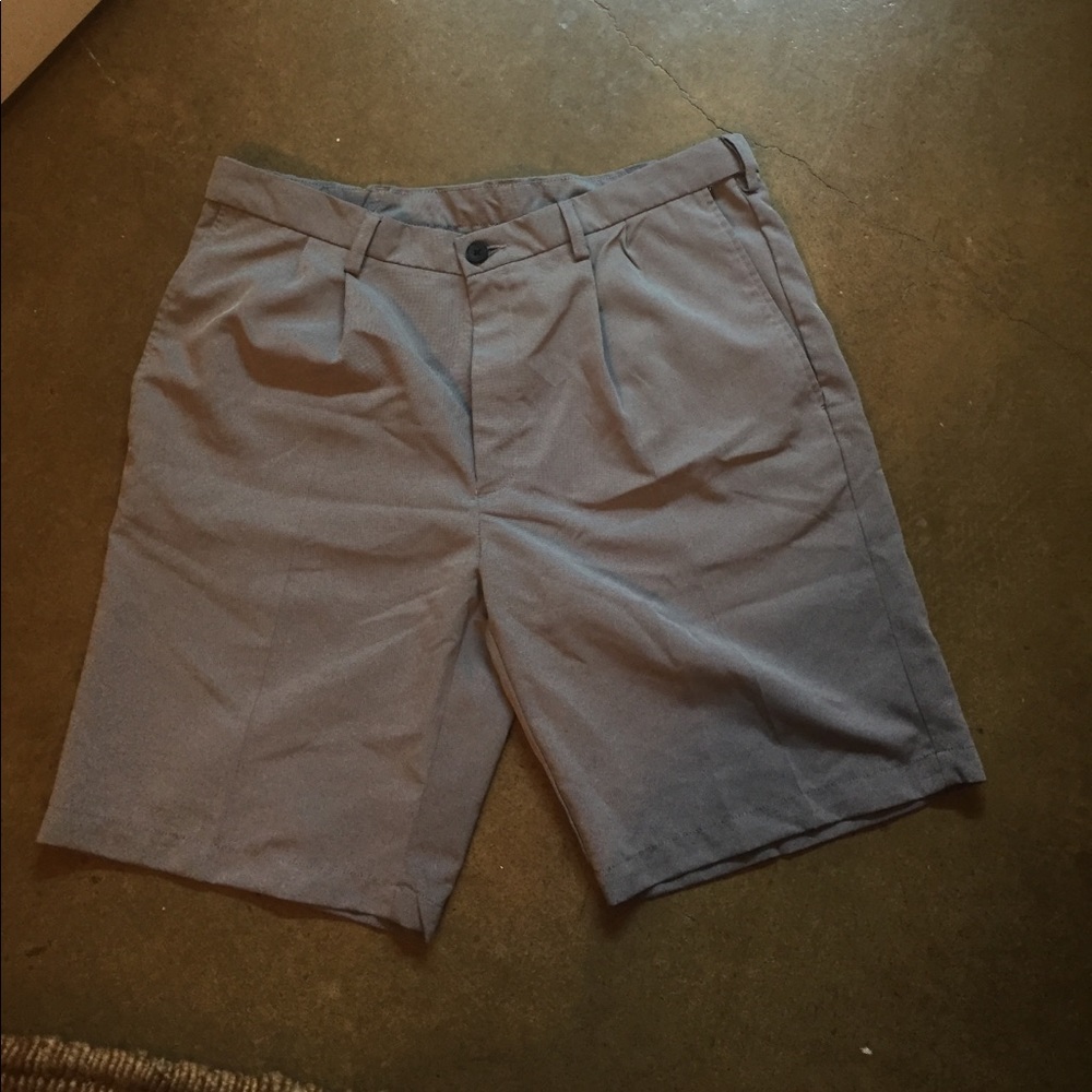 Gray dress shorts