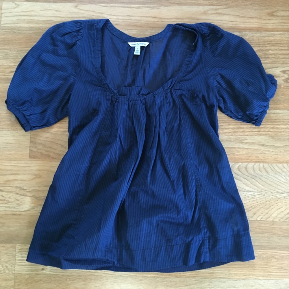 Blue stripped blouse