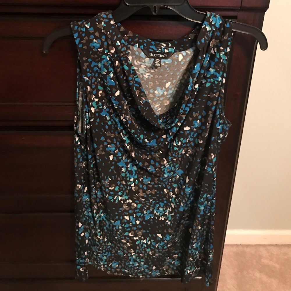 Ellen Tracy Sleeveless Blouse.
