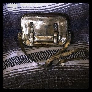 Gold Patricia nash cross-body