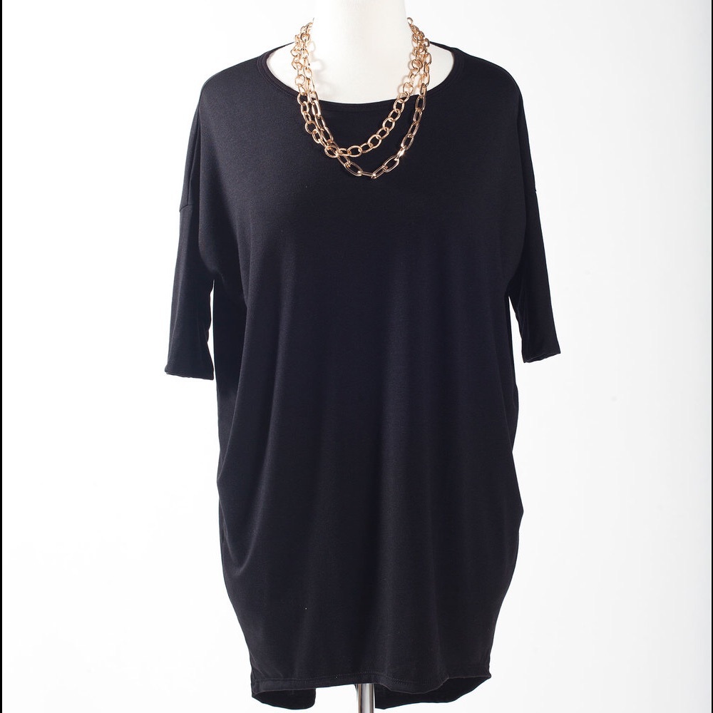 LulaRoe Unicorn Solid Black Irma-Medium