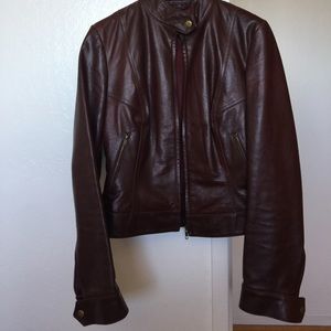 Michael Hoban Leather Motorcycle Jacket
