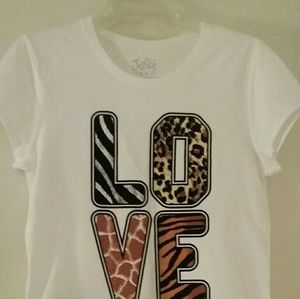 GIRLS NWOT JUSTICE PLUS SIZE 20 TEE