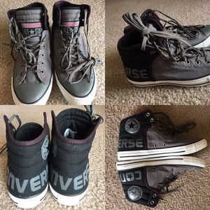NWOT Converse Sneakers "Gray/Black" Size 10