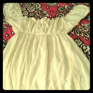 Baby doll style cream dress