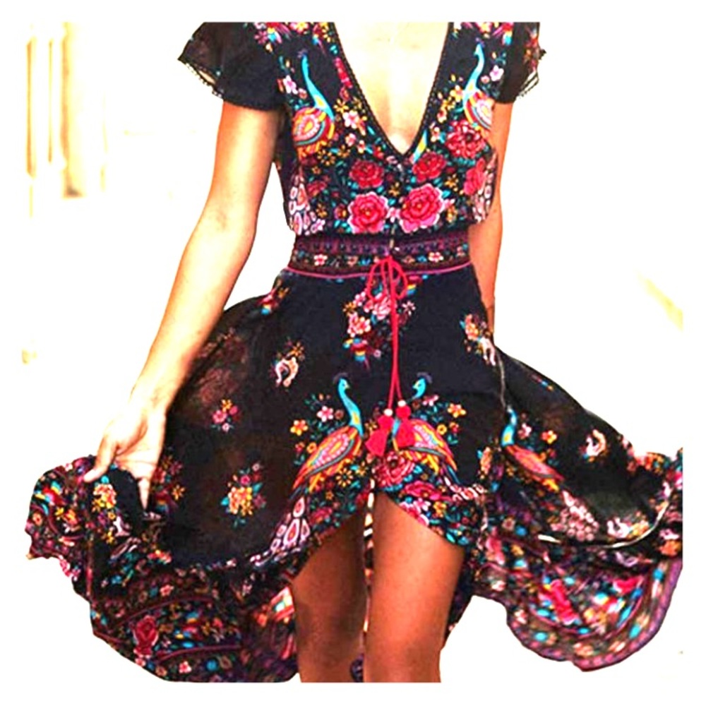 Peacock Dress by Cupshe