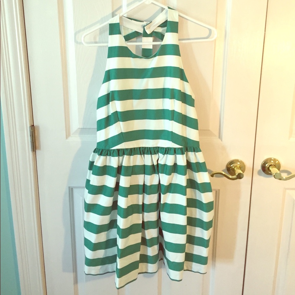 Green Striped Dress