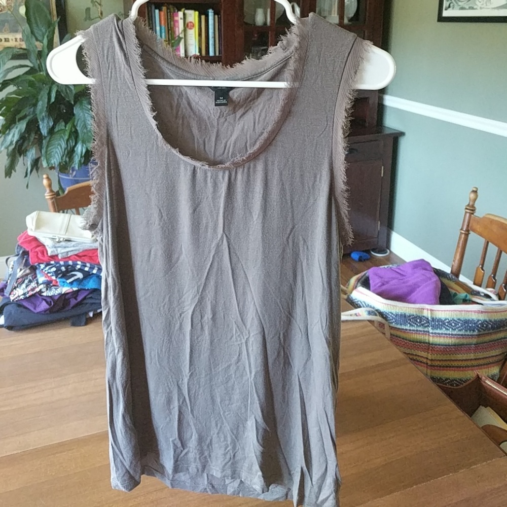 Ann Taylor fringe trim tank
