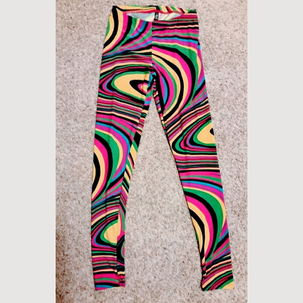 🌸Multicolor swirl s/m leggings🌈