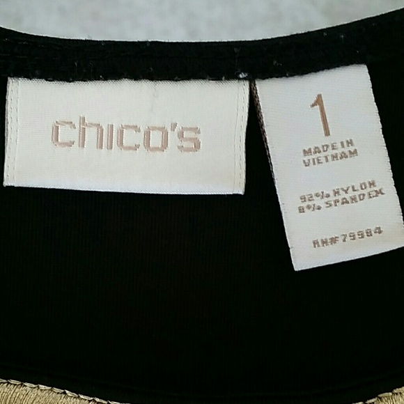 Chicos size  medium ( 1 )  embellished  top - Picture 5 of 6
