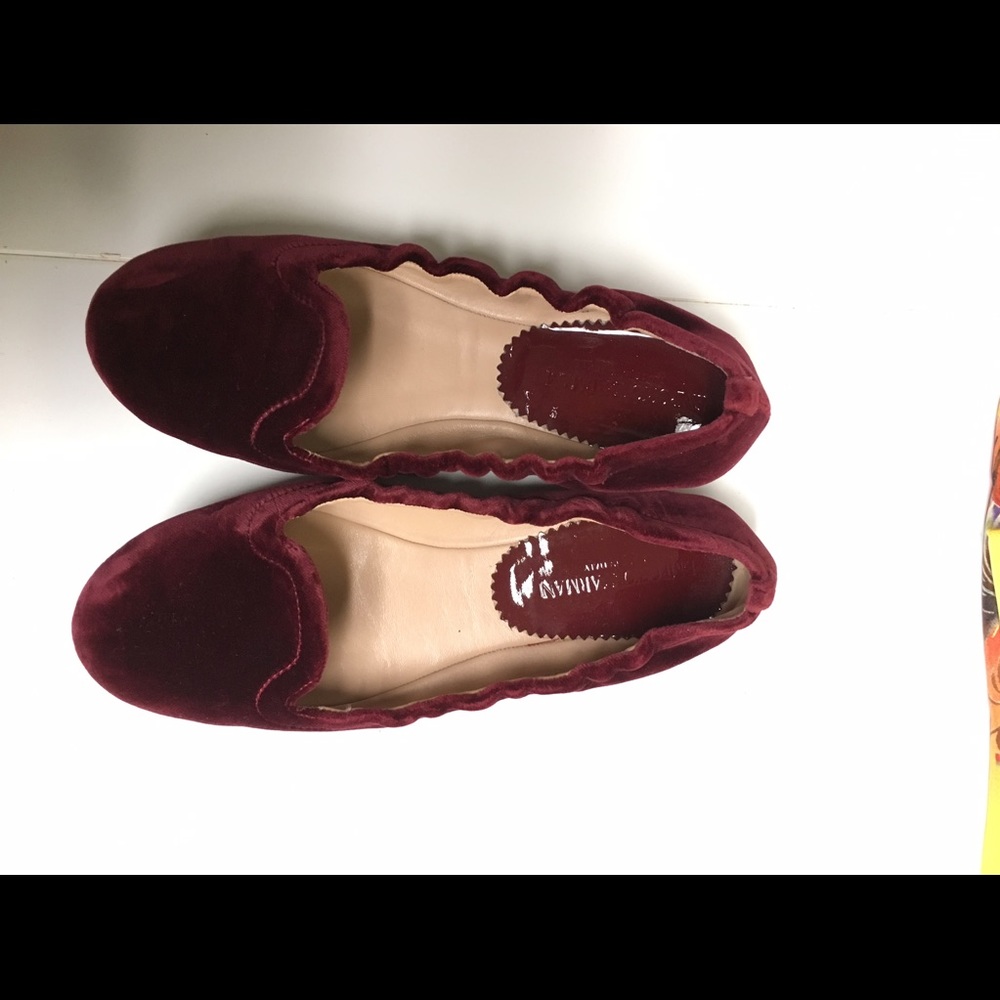 Emperor Armani Velvet Flats