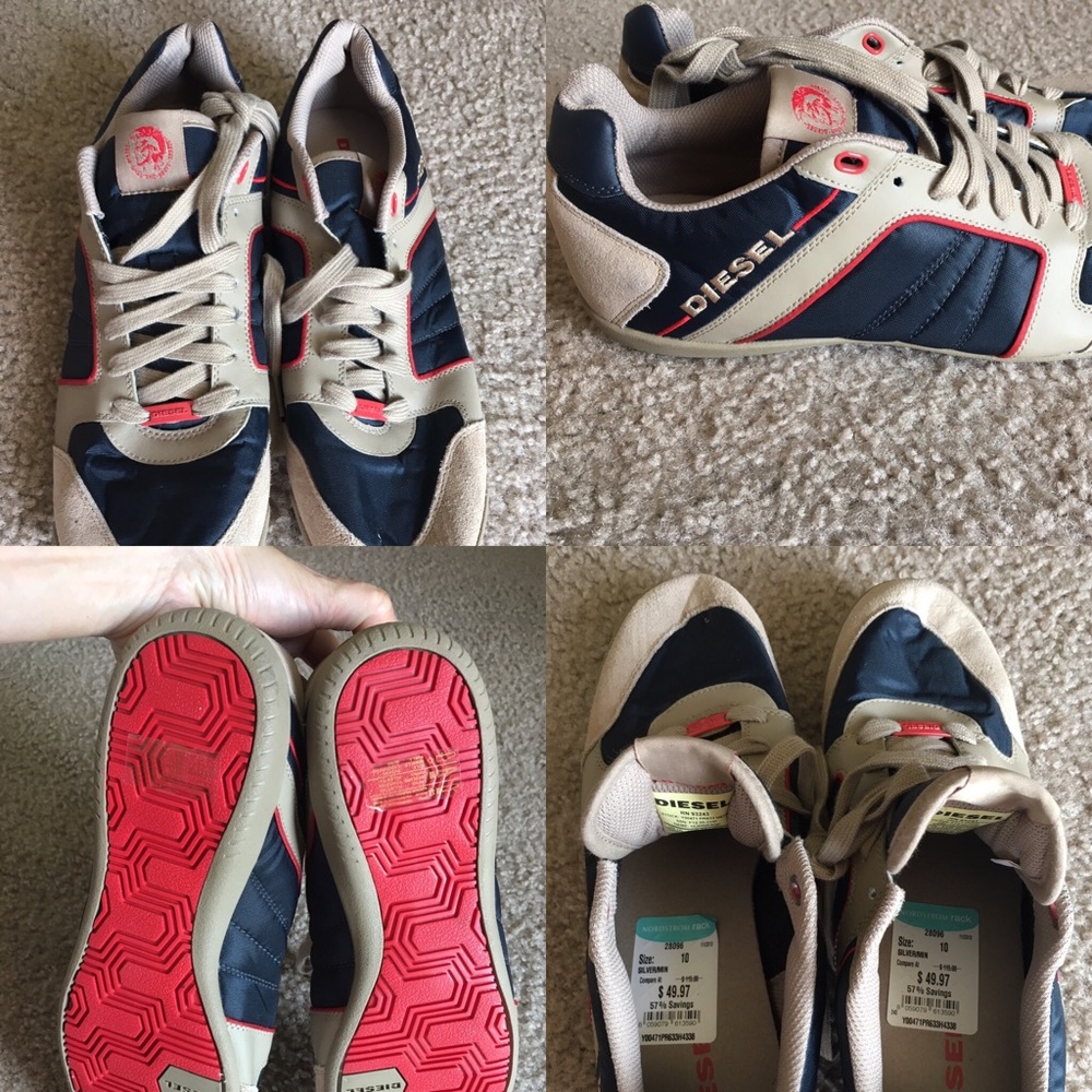 NEW Diesel Casual Sneakers Size 10