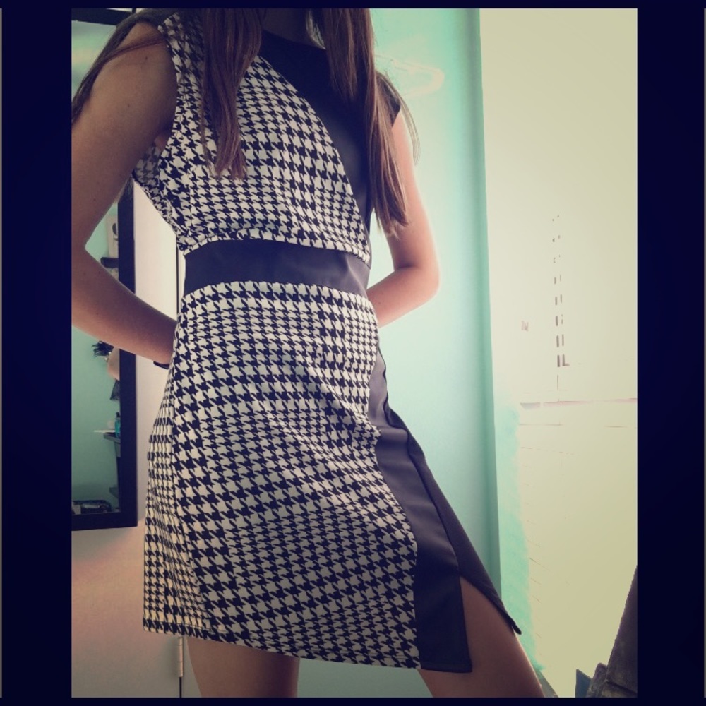 Black and white dress