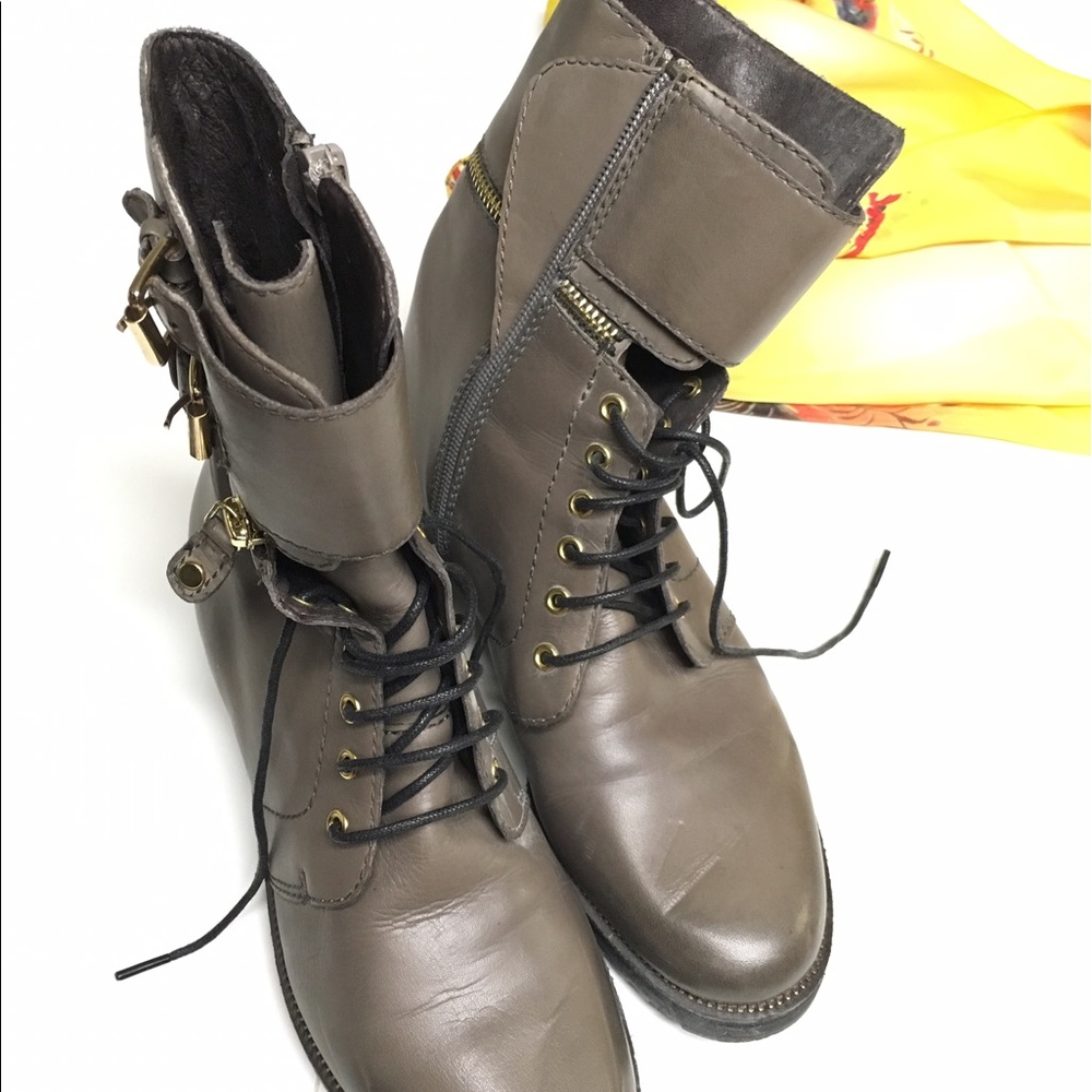 Italian leathered boots