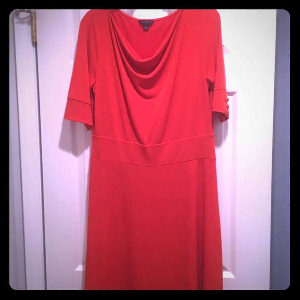 Never worn Banana Republic orange dress