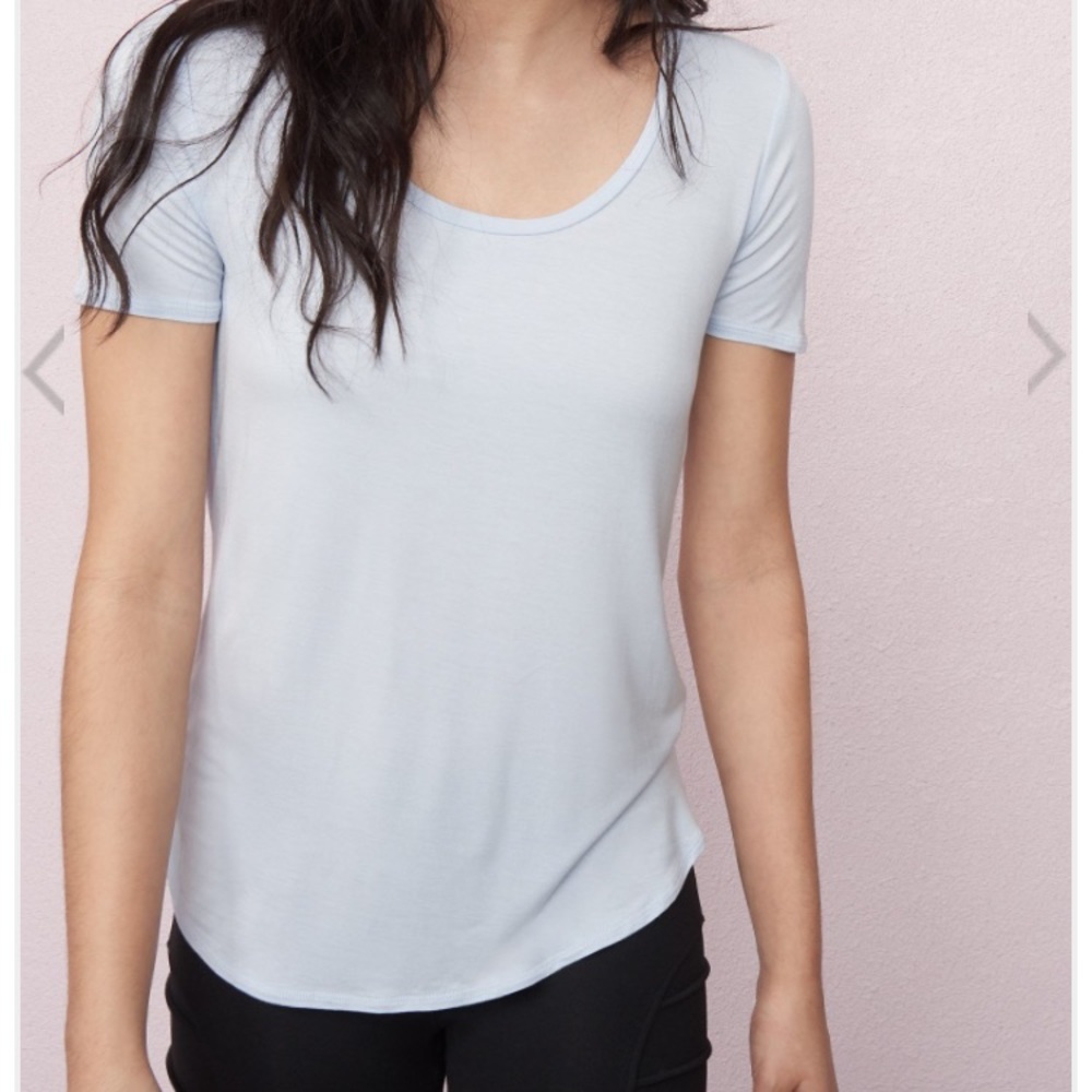 Garage scoop neck relaxed tee (white)
