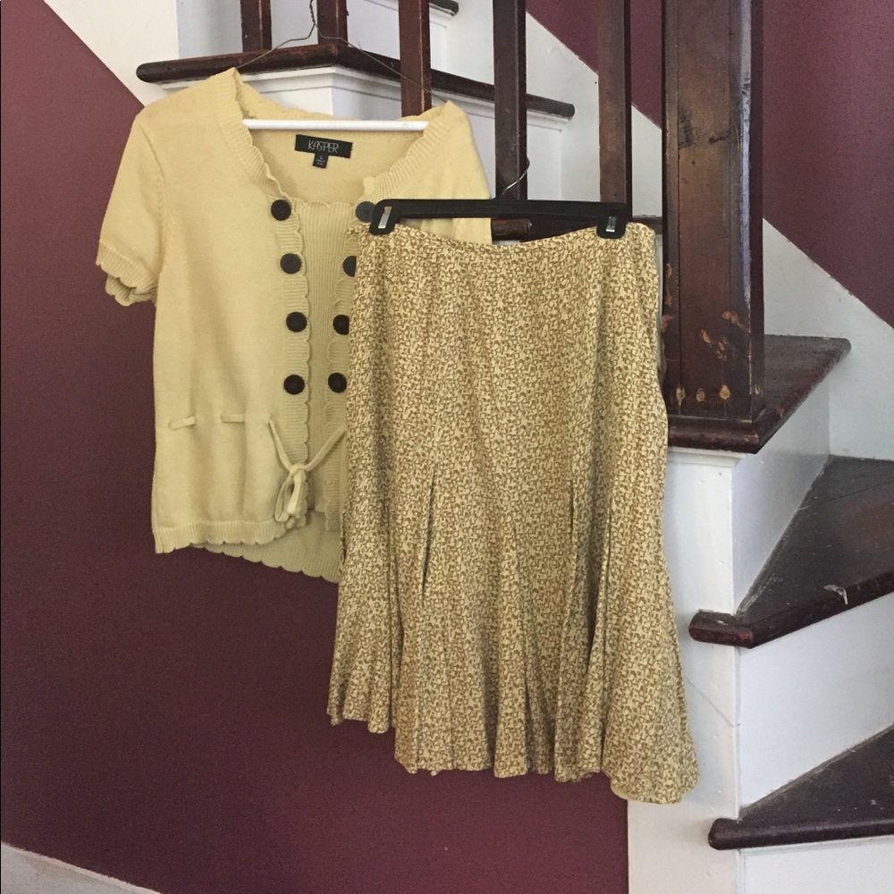 Sweater and skirt set