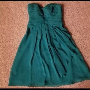David Bridal bridesmaids dress color green F14847