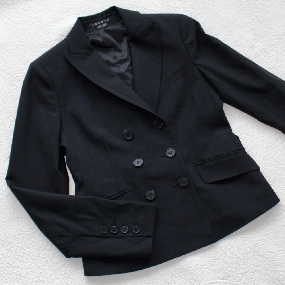 Theory Trant Double Breasted Suit Jacker