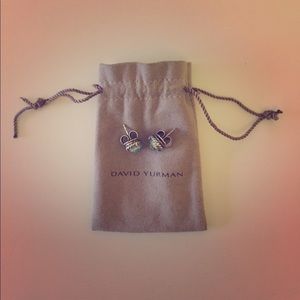 David Yurman Chatelaine Earrings with Blue Topaz