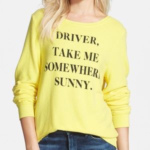 Wildfox "Driver, Take Me Somewhere Sunny" Jumper
