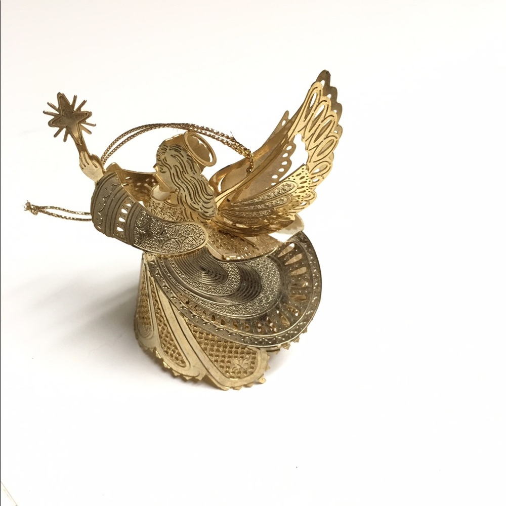 Gold tone brass angel