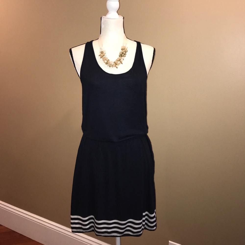 Gap Racerback Navy Blue Dress Medium