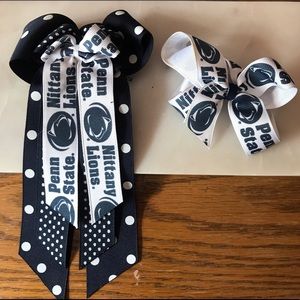 Penn State hair clips/bows