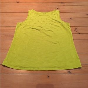 Coldwater Creek sleeveless t-shirt knot top