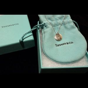 Tiffany & Co. Round Monogram "K" Necklace