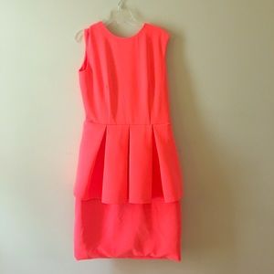 AQAQ Dee Dee Mini Dress in Pink Grapefruit Size 10