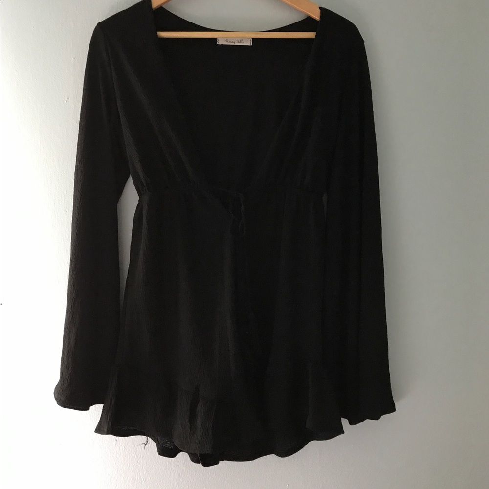 HoneyBelle Black Romper