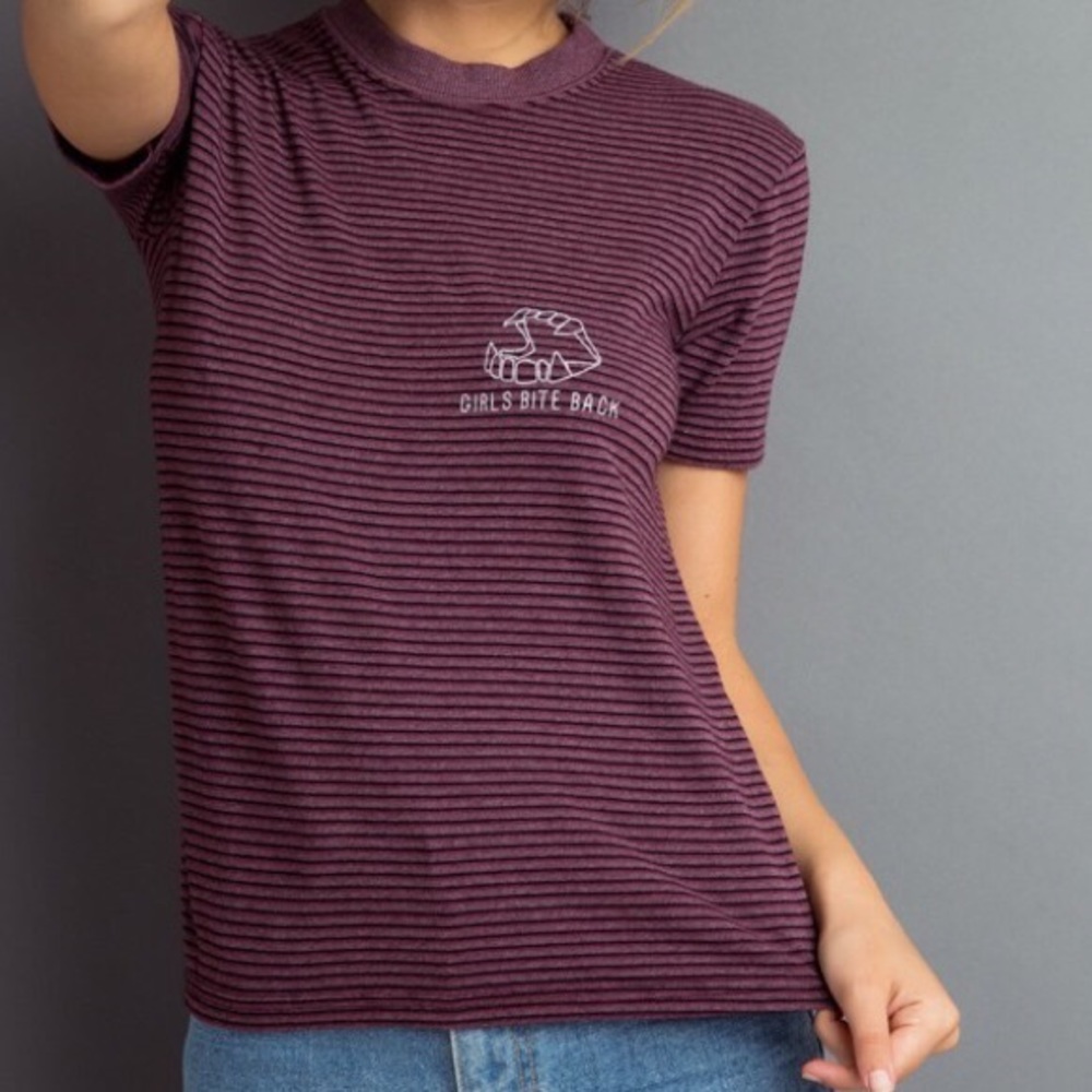 RARE✨Girls Bite Back Brandy Melville tee